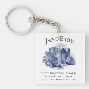 Porte-clés Jane Eyre - I Love Thornfield - Château