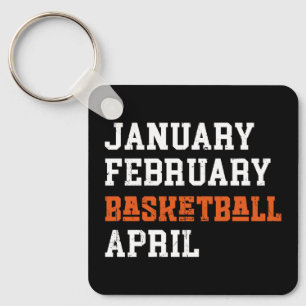 Porte-clés Janvier Février Basket Avril