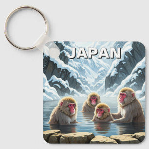 Porte-clés Japon Jigokudani Singes du parc des singes