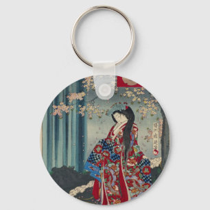 Porte-clés Japonaise Geisha Lady Japon Art Cool classique