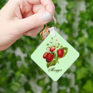 Porte-clés Jardin Botanique Fraise
