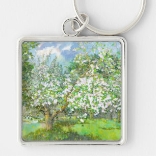Porte-clés Jardin fleuri