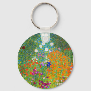 Porte-clés Jardin fleuri Gustav Klimt Bauerngarten Art