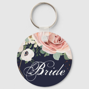 Porte-clés Jardin géométrique Porte - clé de mariée Rose Mari