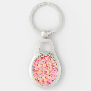 Porte-clés Jardin rose