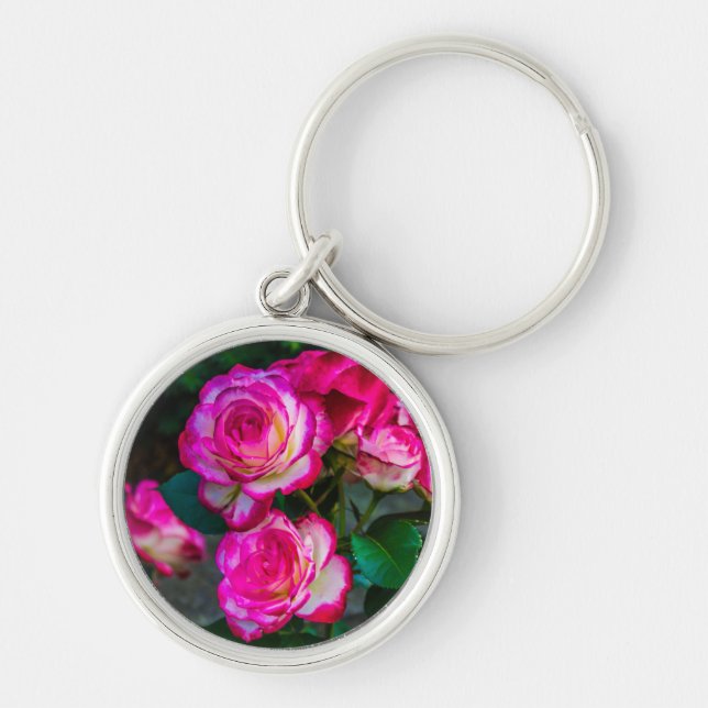 Porte-clés Jardin rose rouge (Devant)