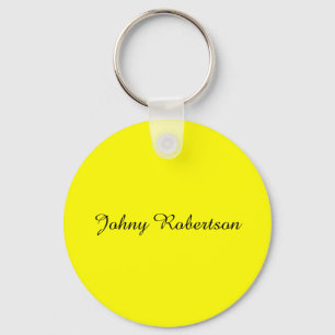 Porte-clés Jaune Clair Élégant Professionnel Moderne