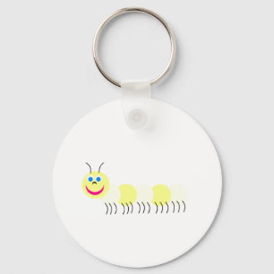 Porte-clés jaune de centipède