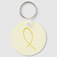 jaune Porte - clé personnalisable