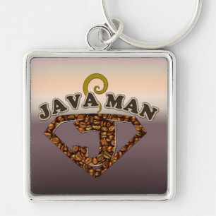 Porte-clés Java Man Coffee Humor Key Chain