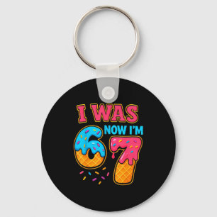 Porte-clés J'avais 6 ans maintenant j'ai 7 ans 67 Six Sept Mè