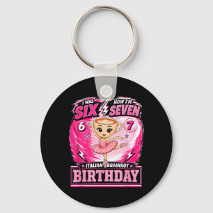 Porte-clés J'avais 6 ans maintenant j'ai 7 ans 7e anniversair