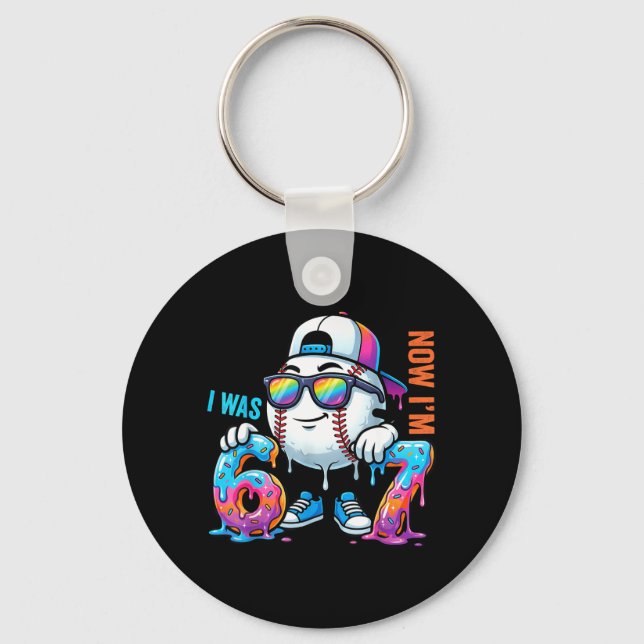 Porte-clés J'avais 6 ans Maintenant j'ai 7 ans Anniversaire B (Recto)