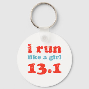 Porte-clés je cours comme une fille 13.1