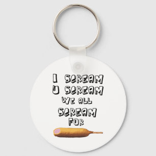 Porte-clés Je crie 4 corndogs