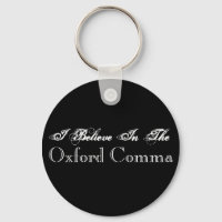 Je Crois En Le Porte - clé D'Oxford Comma