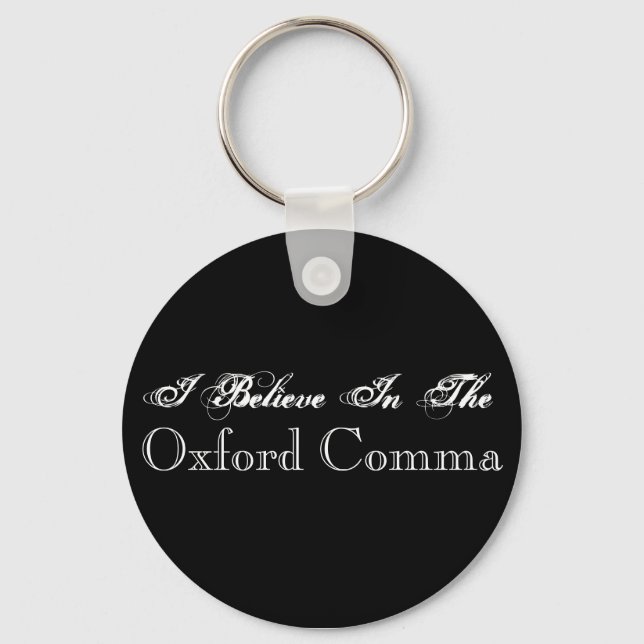 Porte-clés Je Crois En Le Porte - clé D'Oxford Comma (Recto)