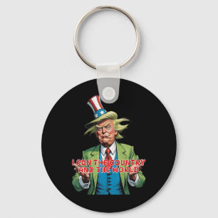 Porte-clés Je Dirige Le Pays Et Le Monde Drôle Trump