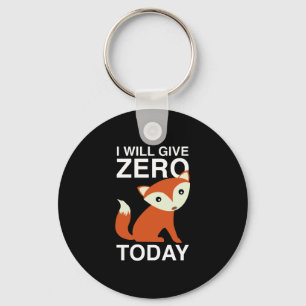 Porte-clés Je donnerai le Fox zéro aujourd'hui