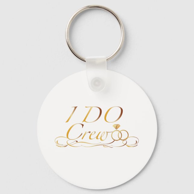 Porte-clés Je fais Crew Diamond Ring Bridesmaid drôle (Recto)
