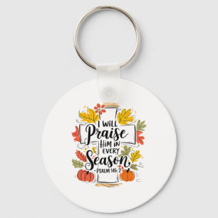 Porte-clés Je Le Louerai En Toute Saison Citrouille Automne F