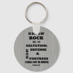 Porte-clés Je ne serai pas Moved Bible Verse