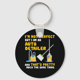 Porte-clés Je ne suis pas parfait, mais je suis un Détailleu