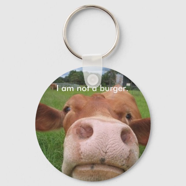 Porte-clés Je ne suis pas un burger. (Recto)