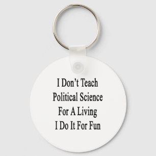 Porte-clés Je n'enseigne pas la science politique pour vivre