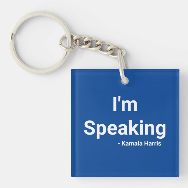 Porte-clés Je parle - Kamala Harris (Devant)
