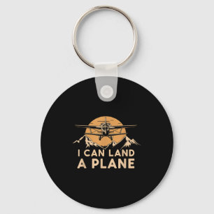 Porte-clés Je peux atterrir un avion vintage drôle lot aviati
