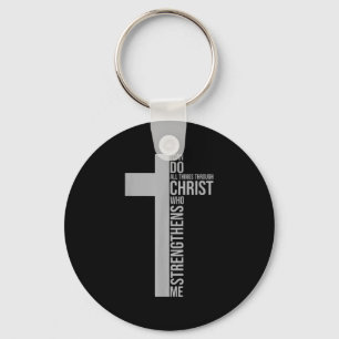 Porte-clés Je peux faire toutes choses par Christ qui me fort