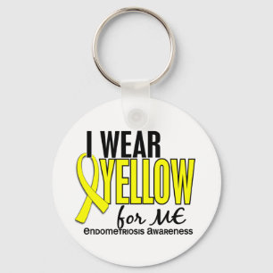 Porte-clés Je Porte Du Jaune Pour Moi 10 Endometriose