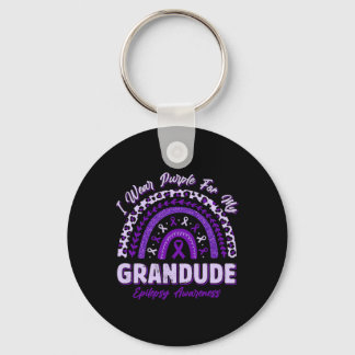 Porte-clés Je Porte Du Purple Pour Ma Conscience De L'Épileps