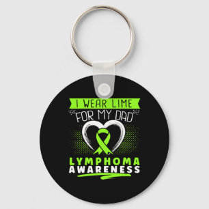 Porte-clés Je porte du vert citron pour la sensibilisation au