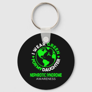 Porte-clés Je porte du vert pour le syndrome néphrotique de m