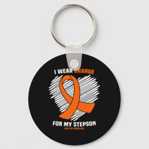 Porte-clés Je Porte L'Orange Pour Mon Stepson Rsdcrps Sensibi