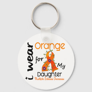 Porte-clés Je Porte Orange 43 Fille MS Sclérose en plaques