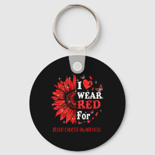 Porte-clés Je porte Red Twinkle Coeur Tournesol Sang Cancer A