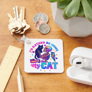 Porte-clés Je Préférerais Être À La Maison...