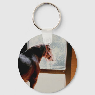 Porte-clés Je préférerais faire de l'équitation
