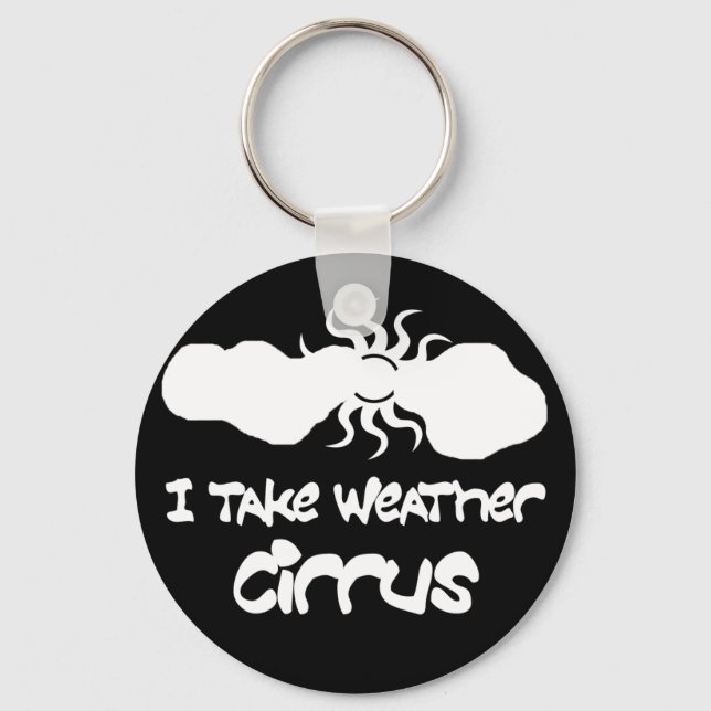 Porte-clés Je Prends Cirrus Météo (Recto)