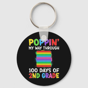 Porte-clés Je Presse Mon Chemin À Travers 100 Jours D'École 2