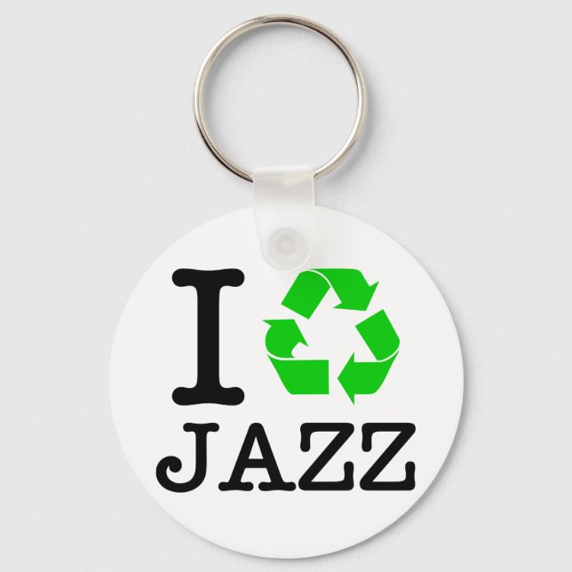 Porte-clés Je Recycle Le Jazz (Recto)