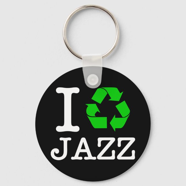 Porte-clés Je Recycle Le Jazz (Recto)