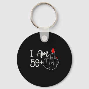 Porte-clés Je Suis 59 Plus 1 Doigt Du Milieu Drôle 60e Annive