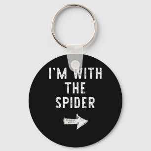 Porte-clés Je suis avec le Spider Drôle de Costume de Couple
