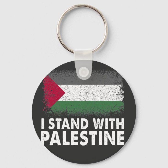 Porte-clés Je Suis Avec Palestine Free Palestine (Recto)