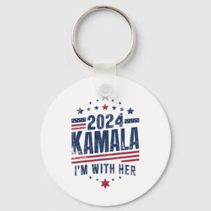 Porte-clés Je suis avec son vote Kamala pour 2024 Kamala-Harr