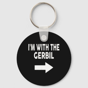 Porte-clés Je suis avec The Gerbil Halloween Gerbil